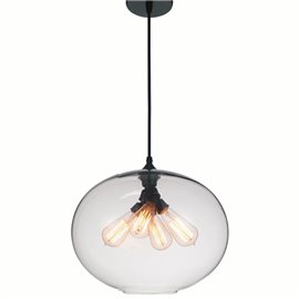 CWI Glass 4 Light Down Pendant With Finish