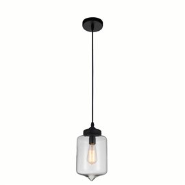 CWI Glass 1 Light Down Mini Pendant With Finish