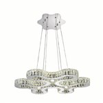 CWI Odessa LED Chandelier With Chrome Finish