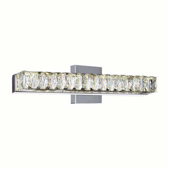 CWI Milan LED Vanity Light With Chrome Finish