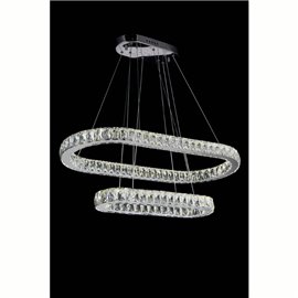 CWI Milan LED Chandelier With Chrome Finish