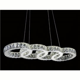 CWI Milan LED Chandelier With Chrome Finish