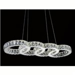 CWI Milan LED Chandelier With Chrome Finish