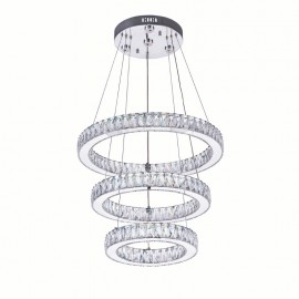 CWI Florence LED Chandelier With Chrome Finish