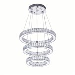 CWI Florence LED Chandelier With Chrome Finish