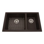 Kindred KGDCR1U Granite undermount combination bowl includes grid