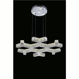 CWI Arendelle LED Chandelier With Chrome Finish