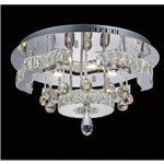 CWI Comet LED Flush Mount With Chrome Finish