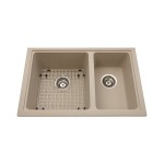 Kindred KGDCR1U Granite undermount combination bowl includes grid