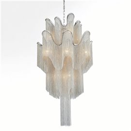 CWI Daisy 16 Light Down Chandelier With Chrome Finish