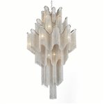 CWI Daisy 17 Light Down Chandelier With Chrome Finish