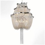 CWI Secca 9 Light Down Chandelier With Chrome Finish