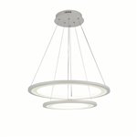 CWI Alloha LED Chandelier With White Finish