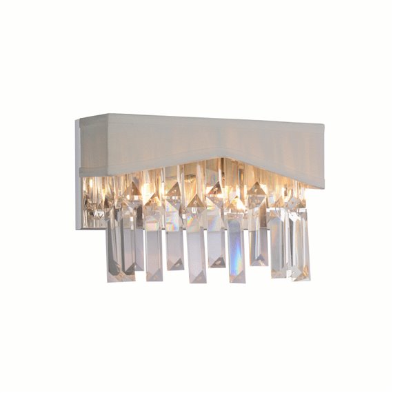 CWI Havely 2 Light Wall Sconce With Chrome Finish