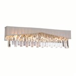 CWI Havely 4 Light Wall Sconce With Chrome Finish