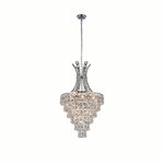 CWI Chique 9 Light Chandelier With Chrome Finish