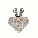 CWI Chique 3 Light Wall Sconce With Chrome Finish