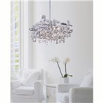 CWI Arley 6 Light Chandelier With Chrome Finish