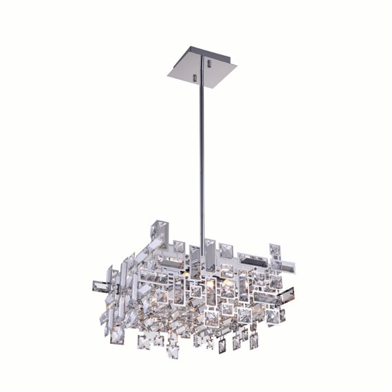 CWI Arley 8 Light Chandelier With Chrome Finish