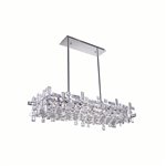 CWI Arley 12 Light Island Chandelier With Chrome Finish