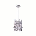 CWI Arley 1 Light Mini Chandelier With Chrome Finish