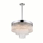 CWI Carlotta 9 Light Down Chandelier With Chrome Finish