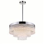 CWI Carlotta 12 Light Down Chandelier With Chrome Finish