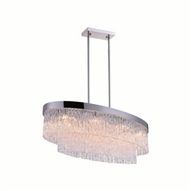 CWI Carlotta 8 Light Island Chandelier With Chrome Finish