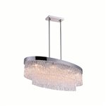 CWI Carlotta 8 Light Island Chandelier With Chrome Finish