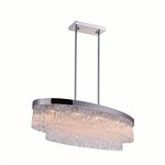 CWI Carlotta 10 Light Island Chandelier With Chrome Finish