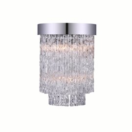 CWI Carlotta 2 Light Wall Sconce With Chrome Finish