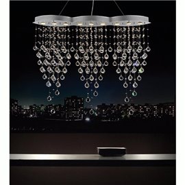 CWI Robin 9 Light Down Chandelier With Chrome Finish