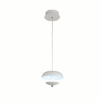 CWI Aviva LED Down Mini Pendant With White Finish