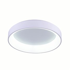 CWI Arenal LED Drum Shade Flush Mount With White Finish