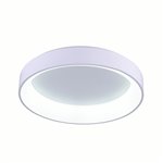 CWI Arenal LED Drum Shade Flush Mount With White Finish