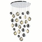 CWI Arenal LED Drum Shade Pendant With Gray & White Finish