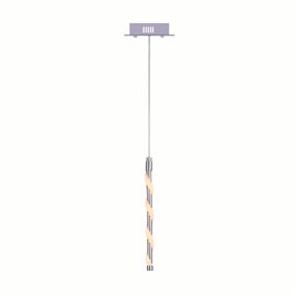 CWI Aegeus LED Down Mini Pendant With Chrome Finish