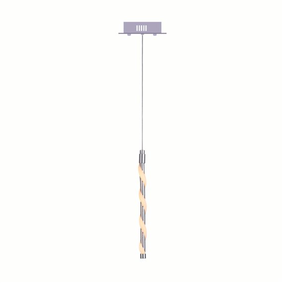 CWI Aegeus LED Down Mini Pendant With Chrome Finish