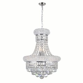 CWI Empire 6 Light Chandelier With Chrome Finish