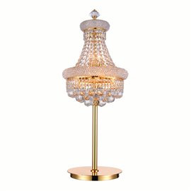 CWI Empire 6 Light Table Lamp With Gold Finish