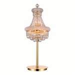 CWI Empire 6 Light Table Lamp With Gold Finish