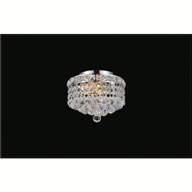 CWI Luminous 2 Light Flush Mount With Chrome Finish