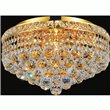 CWI Luminous 5 Light Flush Mount With Gold Finish