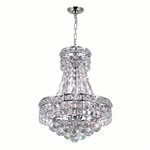 CWI Luminous 4 Light Mini Chandelier With Chrome Finish