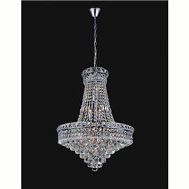 CWI Luminous 14 Light Down Chandelier With Chrome Finish