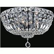 CWI Stefania 6 Light Bowl Flush Mount With Chrome Finish