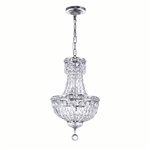 CWI Stefania 4 Light Mini Chandelier With Chrome Finish