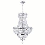 CWI Stefania 8 Light Down Chandelier With Chrome Finish