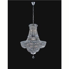 CWI Stefania 17 Light Down Chandelier With Chrome Finish