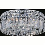 CWI Colosseum 4 Light Flush Mount With Chrome Finish